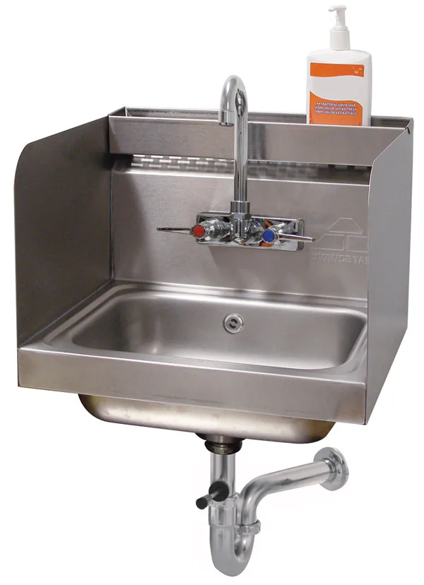 Advance Tabco 7-PS-66W — Hand Sink, 14"W x 10"D, 20-ga stainless steel