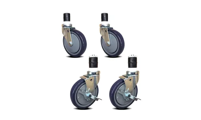 AmGood AMG4in.CASTERS(SETOF4) — Work Table with Casters, stainless steel