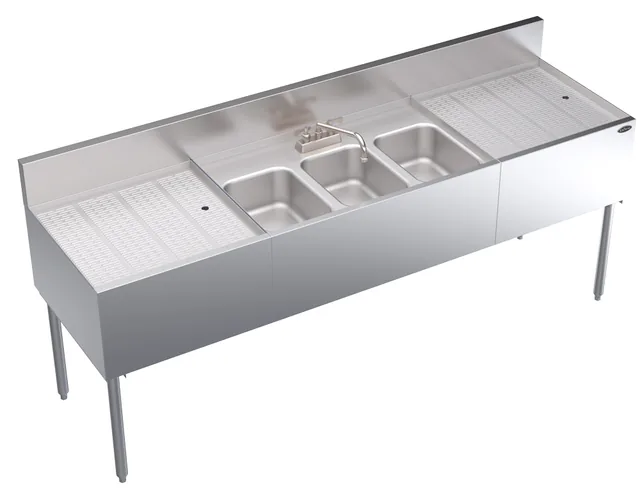 Krowne KR24-73C — Underbar bar sink, 84″