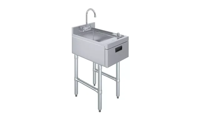 AmGood SINKUHS-2215-STD — Hand Sink, 15"W x 22"D, 20-ga 304 stainless steel