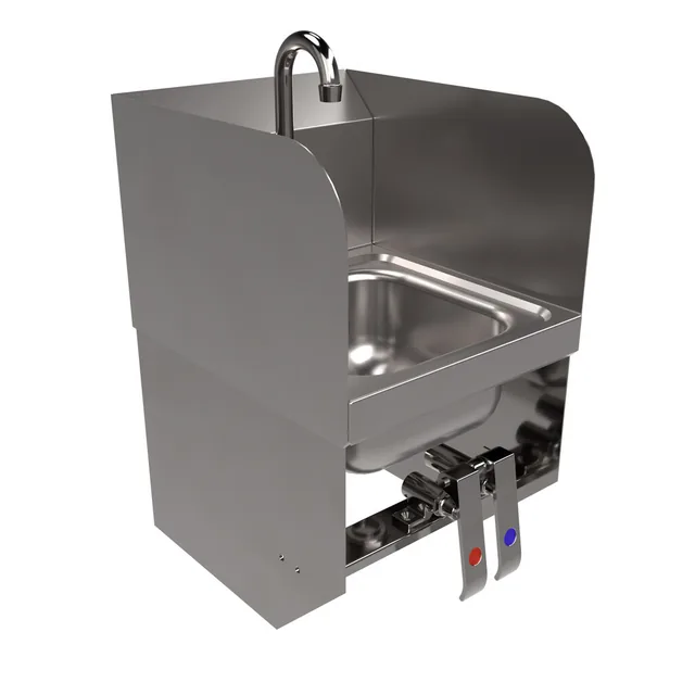 BK Resources BKHS-W-SS-1-SS-BKKPG — Hand Sink, 9"W x 9"D, 20-ga 304 stainless steel