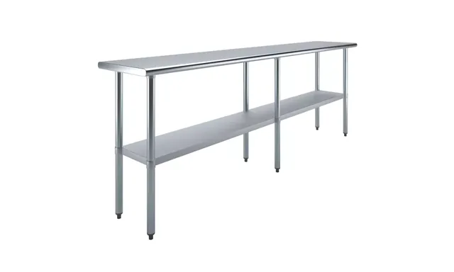AmGood AMGWT-1896 — Work Table, 96"W x 18"D, 18-ga 430 stainless steel