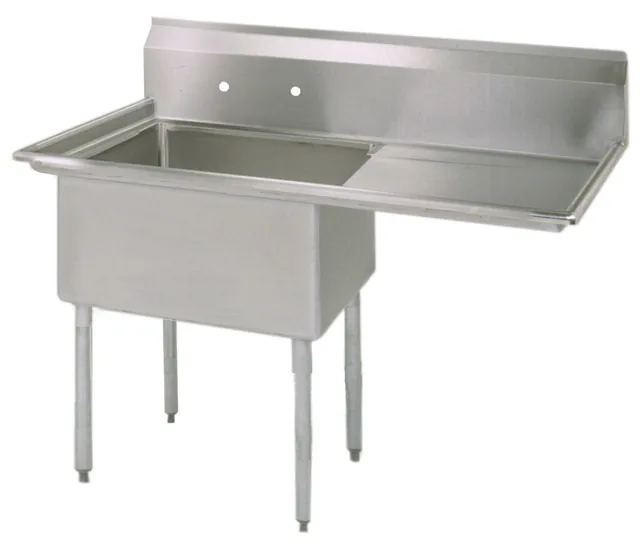 BK Resources BKS-1-1620-12-18R — 1-Compartment Sink, 36.5"W x 25.81"D x 43.75"H, stainless steel