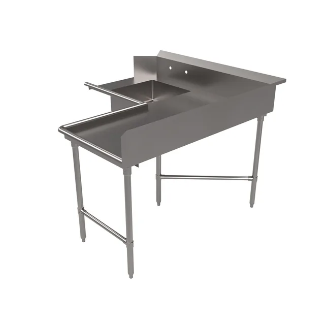 BK Resources BKSDT6-C6096R — Soiled (dirty) table, 96″ long