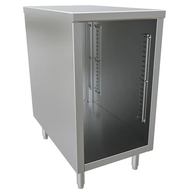 BK Resources CST-3018 — Cabinet Base Work Table, 18"W x 30"D x 34.75"H, 14-ga 304 stainless steel