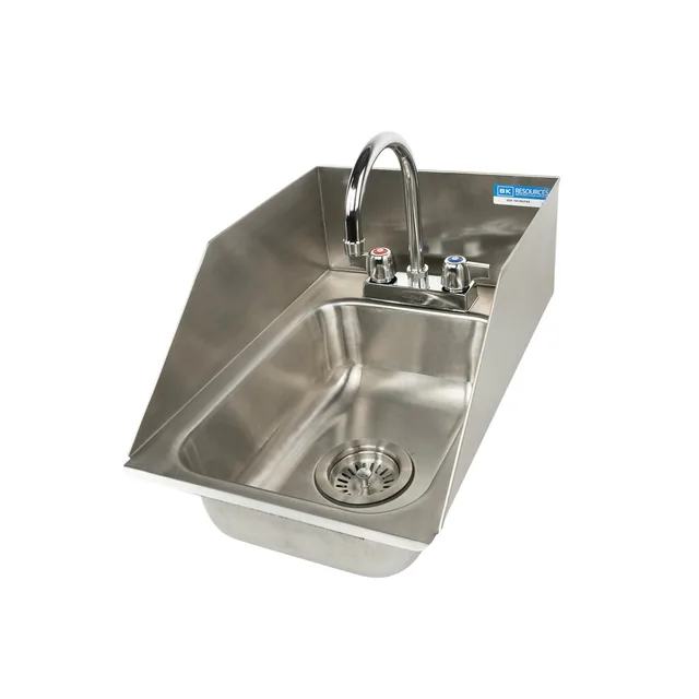 BK Resources DDI-1014524S-P-G — Drop-In Sink, 12.63"W x 18.5"D x 10.5"H, stainless steel