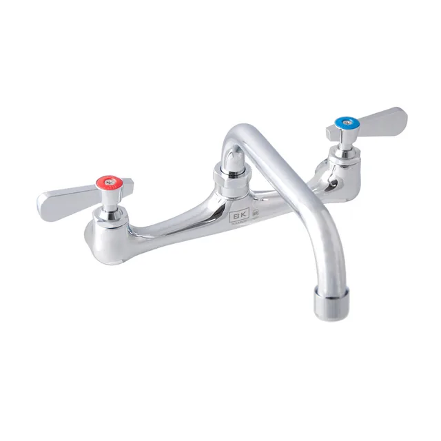 BK Resources BKF-8W-8-G — Splash-Mount Faucet, 8" Spout