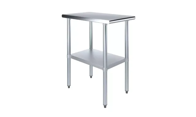 AmGood AMGWT-3015 — Work Table, 15"W x 30"D, 18-ga 430 stainless steel