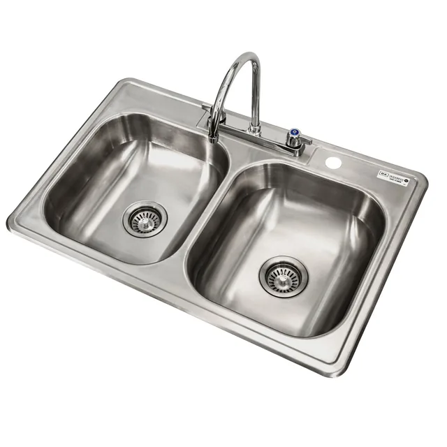 BK Resources DDI2-1416628-P-G — Drop-In Sink, 33"W x 22"D x 6"H, stainless steel