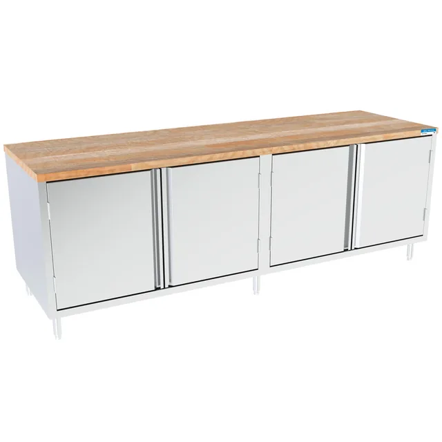 BK Resources CMT-3096H — Maple-top cabinet-base work table, 96″ × 30″