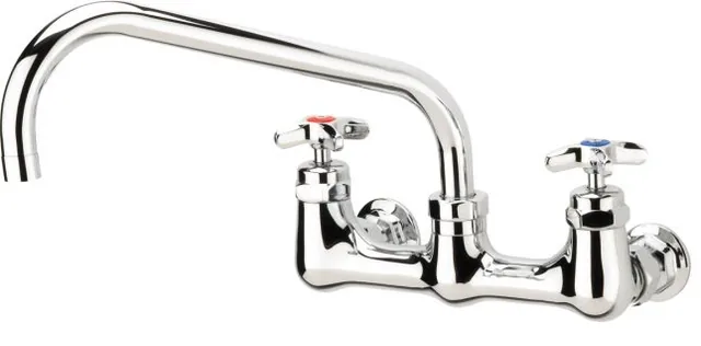 Krowne 18-812L — Wall-Mount Faucet, 8"" Centers, 12" Spout