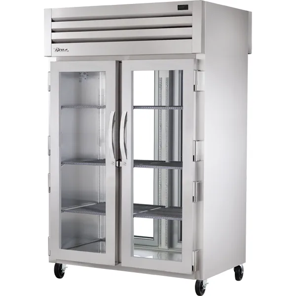 True STG2RPT-2G-2G-HC — Reach-In Refrigerator with 8 Glass Doors, 52.63"W x 36.13"D x 77.75"H, 48.01 cu ft